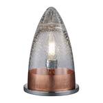 Tafellamp Milton glas/metaal - 1 lichtbron - Koper