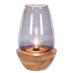 Lampe Mourenx Verre / Bambou - 1 ampoule - Hauteur : 41 cm