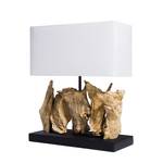 Lampe Nature Vertical Coton blanc / Bois flottant