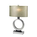 Tischleuchte Oprah Silber/Beige