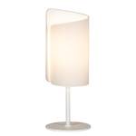 Tafellamp Papiro glas/metaal - wit - 1 lichtbron