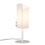 Tafellamp Papiro glas/metaal - wit - 1 lichtbron