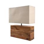 Luce da tavolo Rectangular Wood Nature Cotone/Legno di acacia