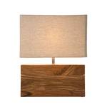 Luce da tavolo Rectangular Wood Nature Cotone/Legno di acacia