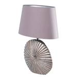 Lampe Shine-Shell Tissu / Résine synthétique - 1 ampoule - Chrome / Mauve - Largeur : 16 cm