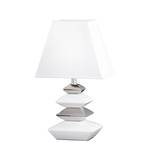 Lampe Sophie HN Grand modèle - Céramique / Textile - Argenté - 1 ampoule