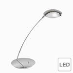Lampada da tavolo LED Tebutt Cromo/Vetro - Color argento