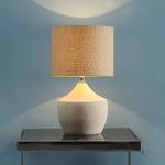 Lampe Tulla Coton / Béton - 1 ampoule - Jaune clair
