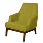 Fauteuil Cozy geweven stof - Pistache groen - Zonder hocker