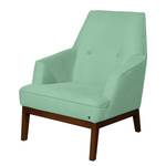 Fauteuil Cozy geweven stof - Mintgroen - Zonder hocker