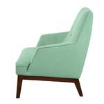 Fauteuil Cozy geweven stof - Mintgroen - Zonder hocker