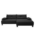 Ecksofa Cushion Shift Webstoff Stoff TBO: 9 anthrazite - Longchair davorstehend rechts