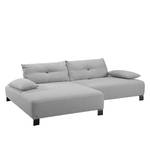 Hoekbank Cushion Shift geweven stof - Stof TBO: 29 moody grey - Longchair vooraanzicht links