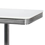 Table-comptoir Elvis Blanc / Chrome