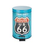 Treteimer Vintage Route 66 Stahl - Mehrfarbig