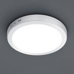Plafonnier LED Brixham Plexiglas / Aluminium - 1 ampoule - Blanc - Abat-jour diamètre : 22 cm