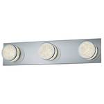 LED-wandlamp Clinton I plexiglas/metaal - Aantal lichtbronnen: 3