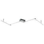 Plafonnier LED Highway Plexiglas / Métal - 4 ampoules