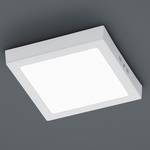 Plafonnier LED Zeus Plexiglas / Aluminium - 1 ampoule - Blanc gris / Blanc - Largeur : 23 cm