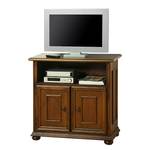 Tv-meubel Arabella II deels massief ayoushout - antiek bruin