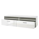 Meuble TV Kushiro Blanc brillant - 184 x 51 cm