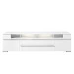 Tv-kast Cupar incl. verlichting - Mat wit - Breedte: 210 cm