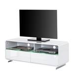 Meuble bas TV Cuuba Curve M12.2 LED Blanc brillant