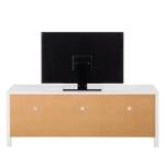 Meuble TV Karelien II Pin massif - Blanc