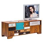 Tv-kast Babalou Bruin - Meerkleurig - Massief hout - Hout - Deels massief hout - 125 x 45 x 40 cm