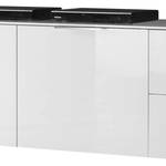 Tv-lowboard Margherita II hoogglans wit - Breedte: 180 cm