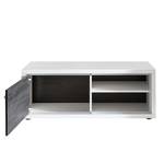 Meuble TV Piorini I Imitation pin anthracite / Blanc