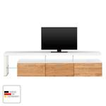TV-Lowboard Solano II Asteiche / Weiß - Ausrichtung links - Ohne Beleuchtung