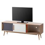 Tv-meubel Solec deels massief eikenhout - meerdere kleuren