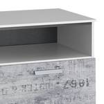 Meuble TV Sumatra Gris - Blanc - Bois manufacturé - 110 x 49 x 42 cm