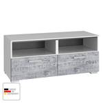 TV-Lowboard Sumatra Grau - Weiß - Holzwerkstoff - 110 x 49 x 42 cm