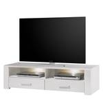 Tv-lowboard Taila I (incl. verlichting) wit Siberisch larikshoutkleurig