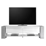 Tv-meubel Takayama hoogglans wit/beton - Breedte: 210 cm