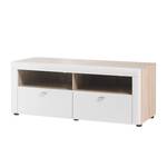 Highboard Telemann hoogglans wit/Sonoma eikenhouten look