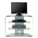 Meuble TV CU-MR 100 Verre / Aluminium