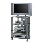 Tv-meubel Glenview II aluminium/transparant glas