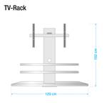 TV-Rack Kleve Silber