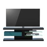Tv-rek SL 660 incl. verlichting - Zwart/petrolblauw