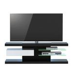 Tv-rek SL 660 incl. verlichting - Zwart/wit
