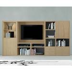 Tv-wand Emporior I inclusief verlichting - Eikenhouten look