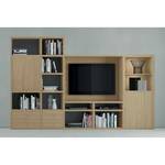 Tv-wandmeubel Emporior II incl. Verlichting - Eikenhouten look