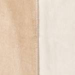 Couverture unie double-face Sorrento Blanc crème / Blanc