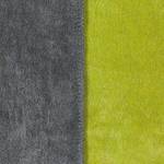 Couverture unie double-face Sorrento Gris foncé / Vert clair