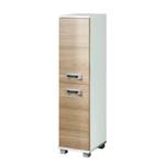 Credenza granby sottile bianco/effetto quercia grezza