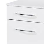 Armoire basse Florida Blanc brillant / Blanc