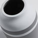 Vase NONE I Keramik - Grau / Weiß